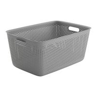 Koš na prádlo MAJA - CA. 45L - šedá, Moderní, plast (58/39/26,5cm) - Mömax