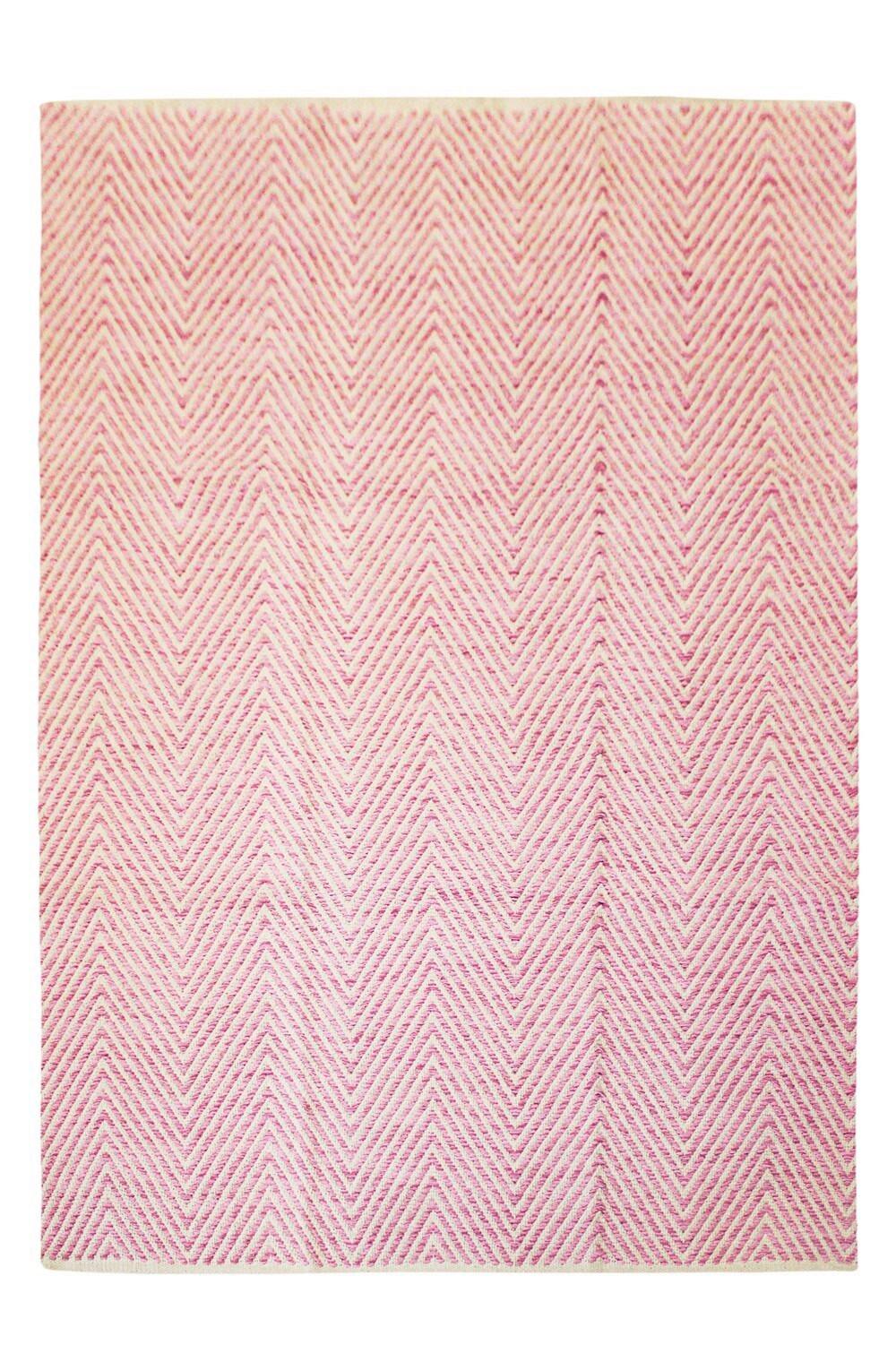 Flachwebteppich Aperitif 510 Rosa B: 160 cm - Rosa, KONVENTIONELL (160/230cm)