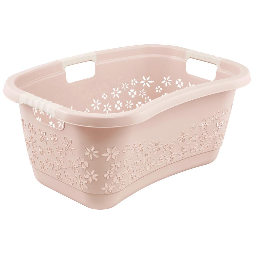 Wäschekorb Lasse Altrosa, 65x45x28,5 cm