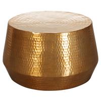 Odkladací stolek MAHESH zlatý - barvy zlata, Lifestyle, kov (60/60/36cm) - MID.YOU