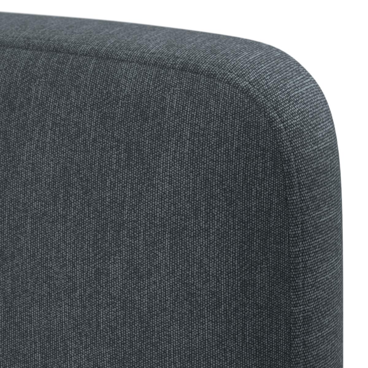 Boxspringová postel MARCO 140x200, šedomodrá - šedomodrá/černá, Moderní, dřevo/textil (140/200cm) - Bessagi Home