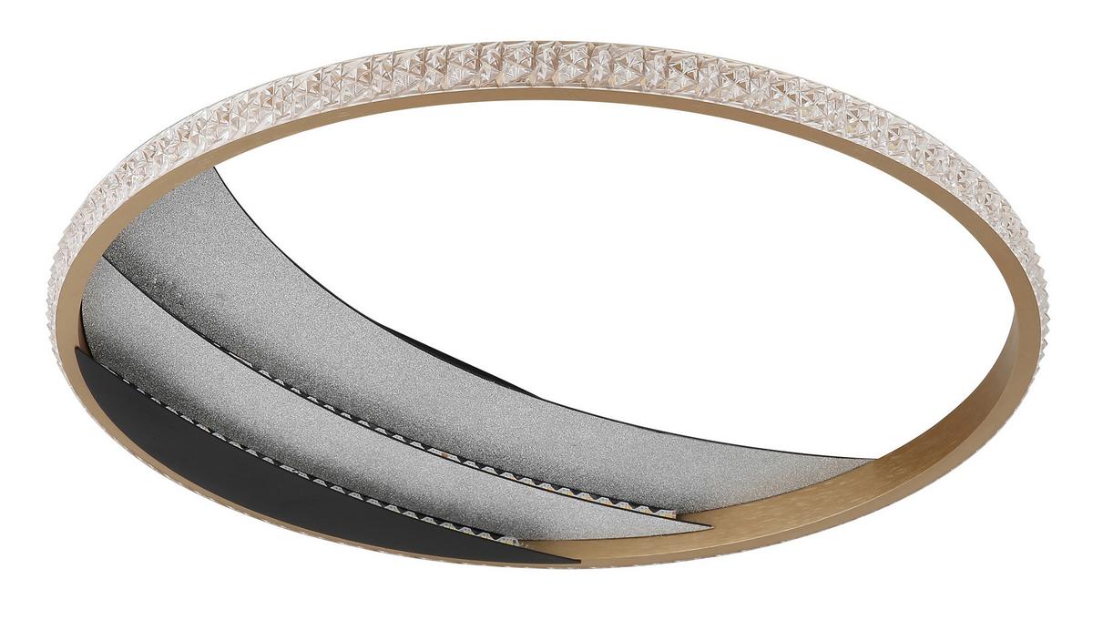 LED-Deckenleuchte 3000/4000/6000k - Klar/Chromfarben, Design, Kunststoff/Metall (41/6cm) - Globo