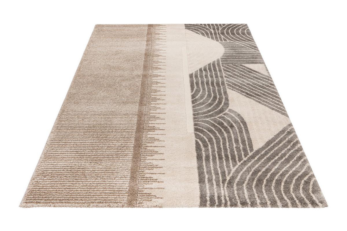 Hochflorteppich My Canyon 975 - Taupe, Basics, Textil (160/230cm) - Obsession