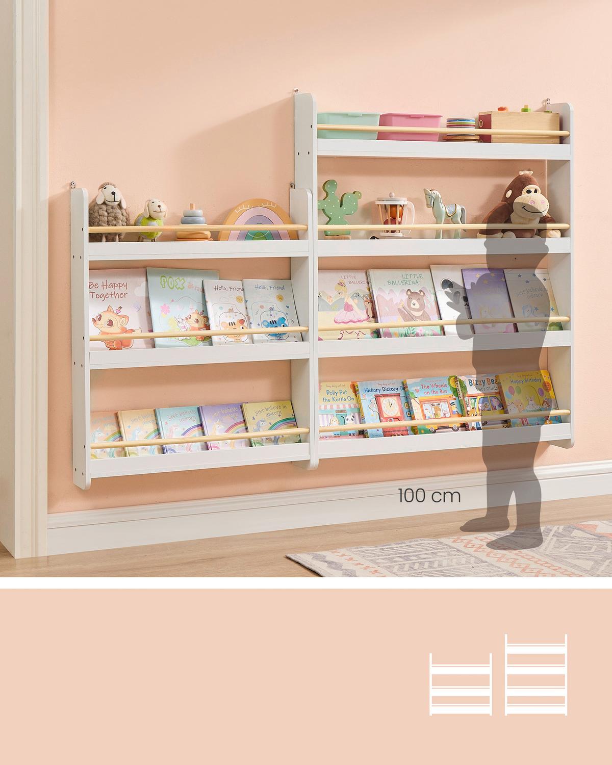 Kinderregal Kid Bookcase Naturfarben/Weiß B: 60 cm - Naturfarben/Weiß, MODERN, Holz/Holzwerkstoff (60/75/12cm) - MID.YOU