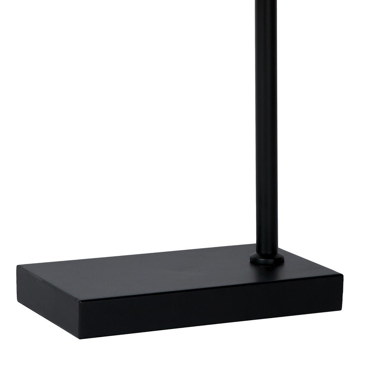 Tischleuchte Cross Schwarz Cappuccino L: 20 cm - Bernsteinfarben/Schwarz, KONVENTIONELL, Kunststoff/Metall (20/12/52cm)