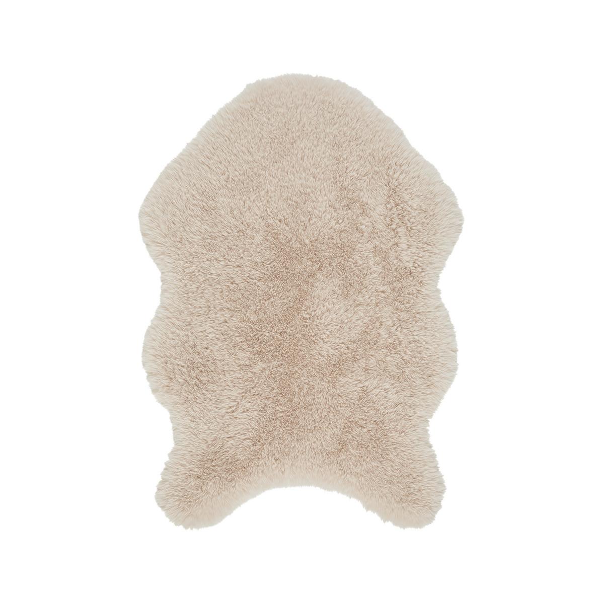UMELÁ KOŽUŠINA Emil, 60/90cm - sivá/biela, Konventionell, kožušina (60/90cm) - Mömax