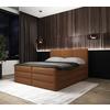 Boxspringbett Mit Topper & Bettkasten 180x200 Cm Castel - Rostfarben/Schwarz, MODERN, Holz/Holzwerkstoff (180/200cm) - MID.YOU