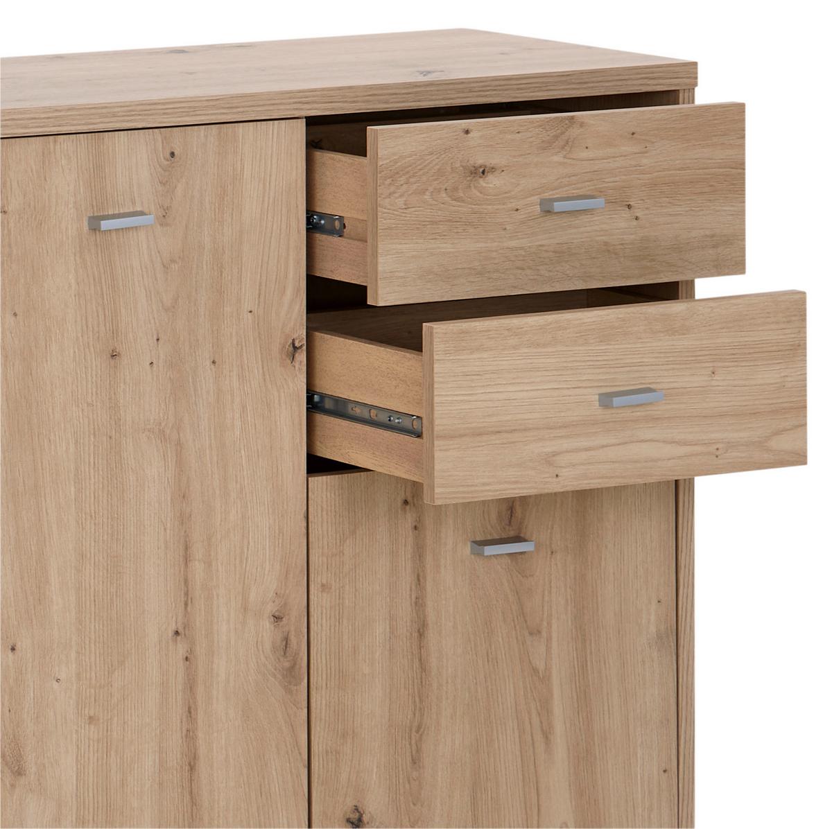 KOMODA 4-YOU NEW YUK05 - dub artisan, Moderní, kompozitní dřevo (109,1/85,4/34,6cm)