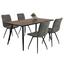Esstisch Sabine 1 T - Schwarz/Braun, MODERN, Holzwerkstoff/Metall (160/75/90cm) Esstisch Sabine 1 T - Schwarz/Braun, MODERN, Holzwerkstoff/Metall (160/75/90cm)