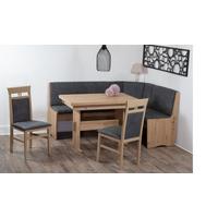 Eckbankgruppe Duisburg Maibar Titanic Grau/eiche D. B: 165cm - Eiche Artisan/Grau, KONVENTIONELL, Holz/Holzwerkstoff (165/89/125cm) - MID.YOU