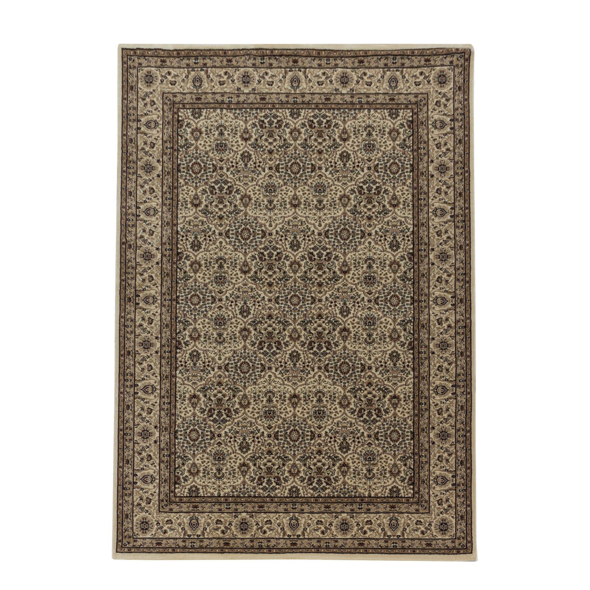 Orientalischer Webteppich Beige Kashmir 80x150 cm - Beige, LIFESTYLE, Textil (80/150cm)