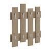 Wandgarderobe Wave Hanger Walnussfarben B: 64 Cm - Walnussfarben, Design, Holzwerkstoff (64/81/4cm) - Livetastic