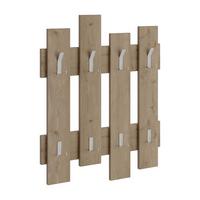 Wandgarderobe Wave Hanger Walnussfarben B: 64 Cm - Walnussfarben, Design, Holzwerkstoff (64/81/4cm) - Livetastic