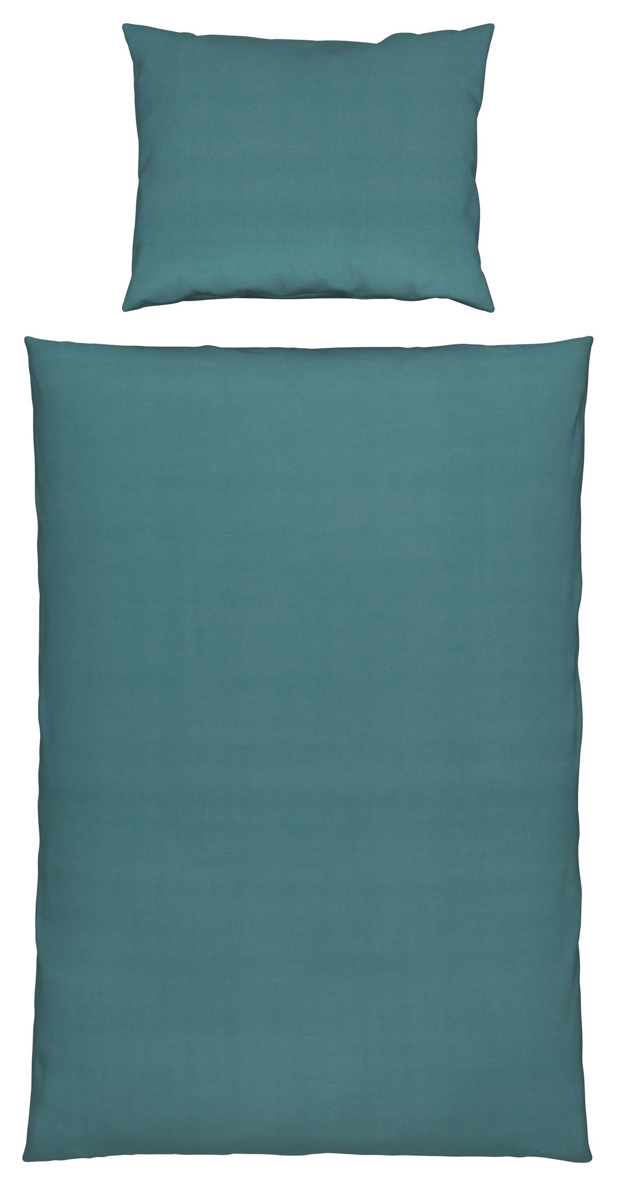 POVLEČENÍ Waffel, 140/200cm, modrá - modrá, Moderní, textil (140/200cm) - Modern Living