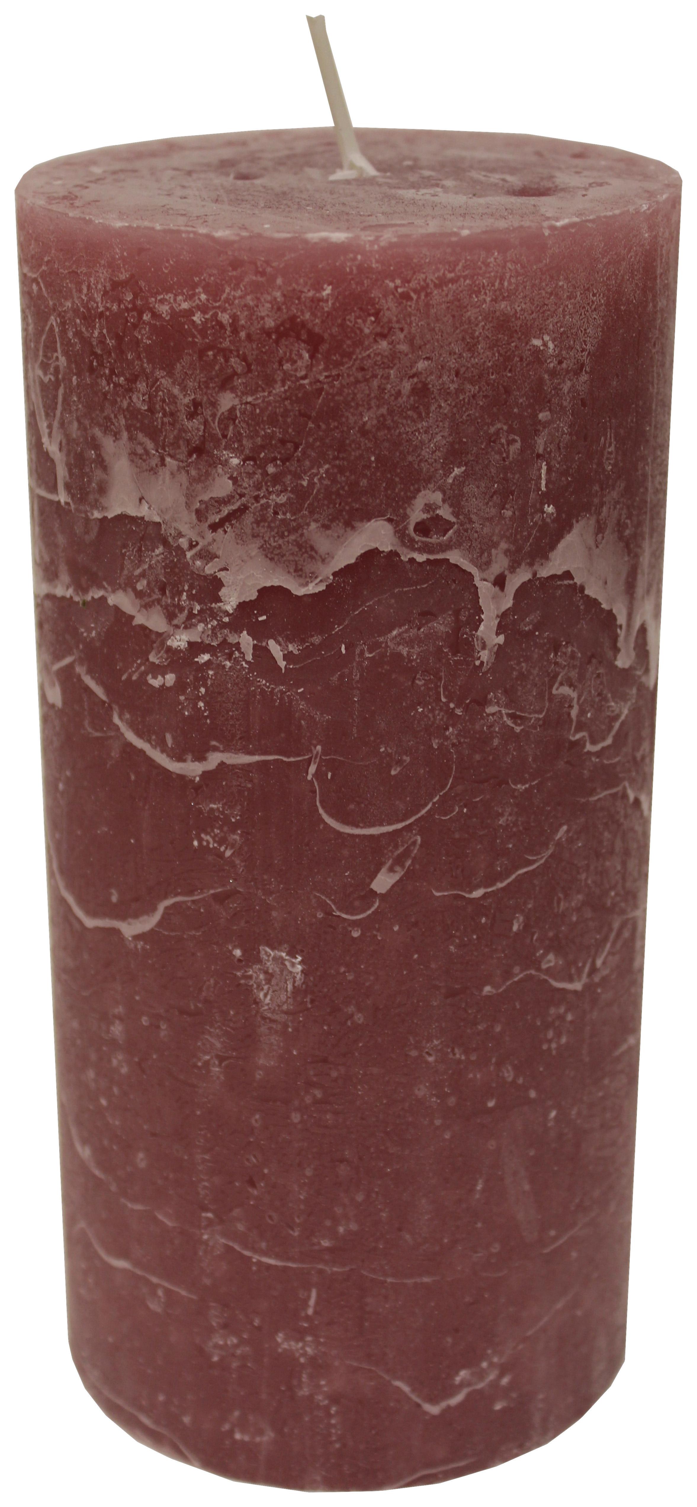 Valcová sviečka Ruth, 10/20cm, ca. 168h. - hnedá/čierna, Modern (10/20cm) - Premium Living