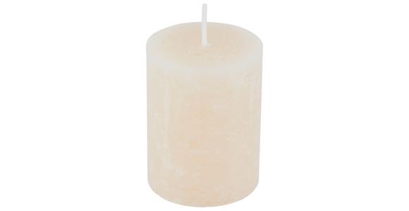 Stumpenkerze Saphira Creme Ø/H: 6,8/9 cm - Creme, Basics (6,8/9cm) - Ondega
