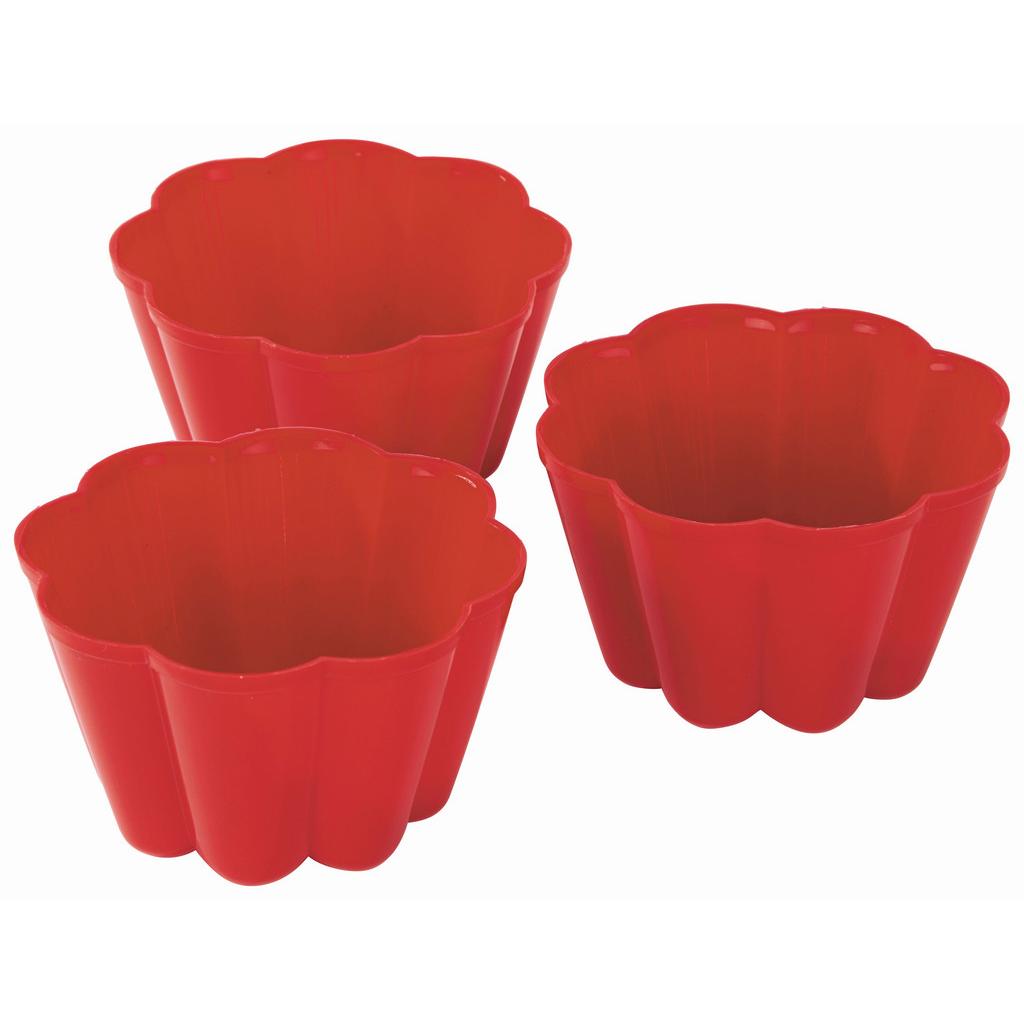 Puddingform 3er-Set je 200 ml, verschiedene Farben