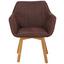 Armlehnstuhl Vera Webstoff Vintage Braun, Gepolstert - Eichefarben/Braun, KONVENTIONELL, Holz/Textil (62/84/60cm) Armlehnstuhl Vera Webstoff Vintage Braun, Gepolstert - Eichefarben/Braun, KONVENTIONELL, Holz/Textil (62/84/60cm)