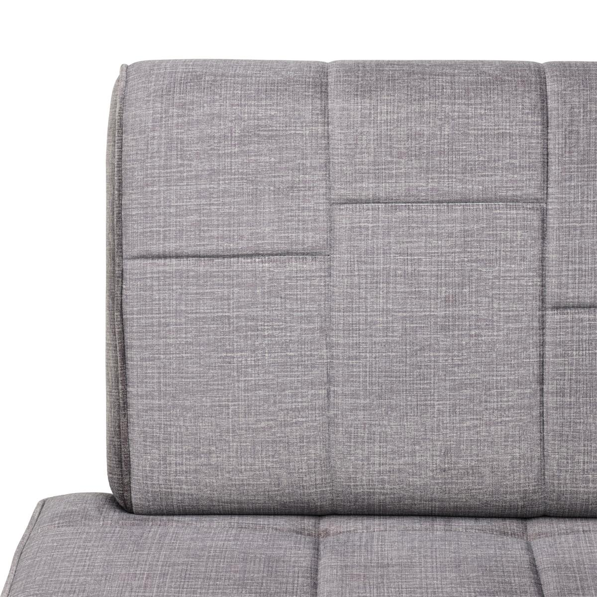 Eckbank Tilos Samt Dunkelgrau, S: 150x190 cm - Dunkelgrau/Schwarz, KONVENTIONELL, Textil/Metall (150/190cm) - MID.YOU