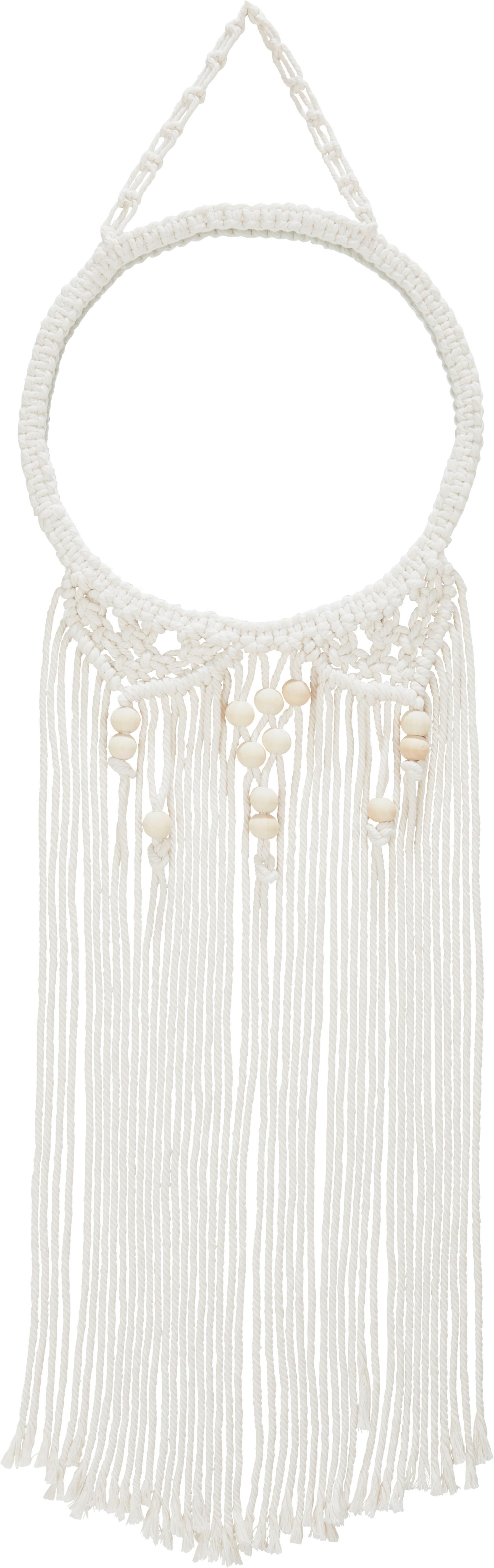 Wandspiegel mit Makrame Deko Rund 30 cm