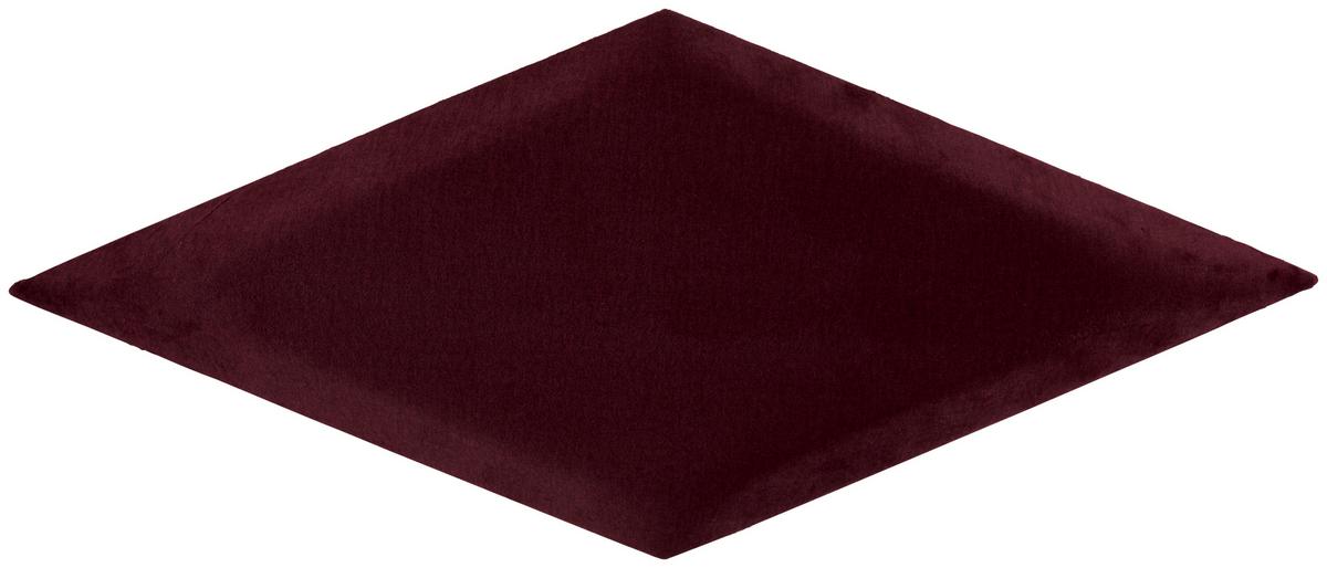 čalúnený panel 2ks, 30x59cm rovnobežník, bordová - bordová, Basics, textil (29,5/59/4cm) - MID.YOU
