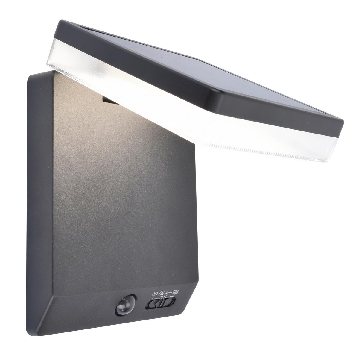 Solarleuchte Moze Klar Weiß L: 14 cm - Klar/Schwarz, Basics, Kunststoff/Metall (14/15/19,5cm)