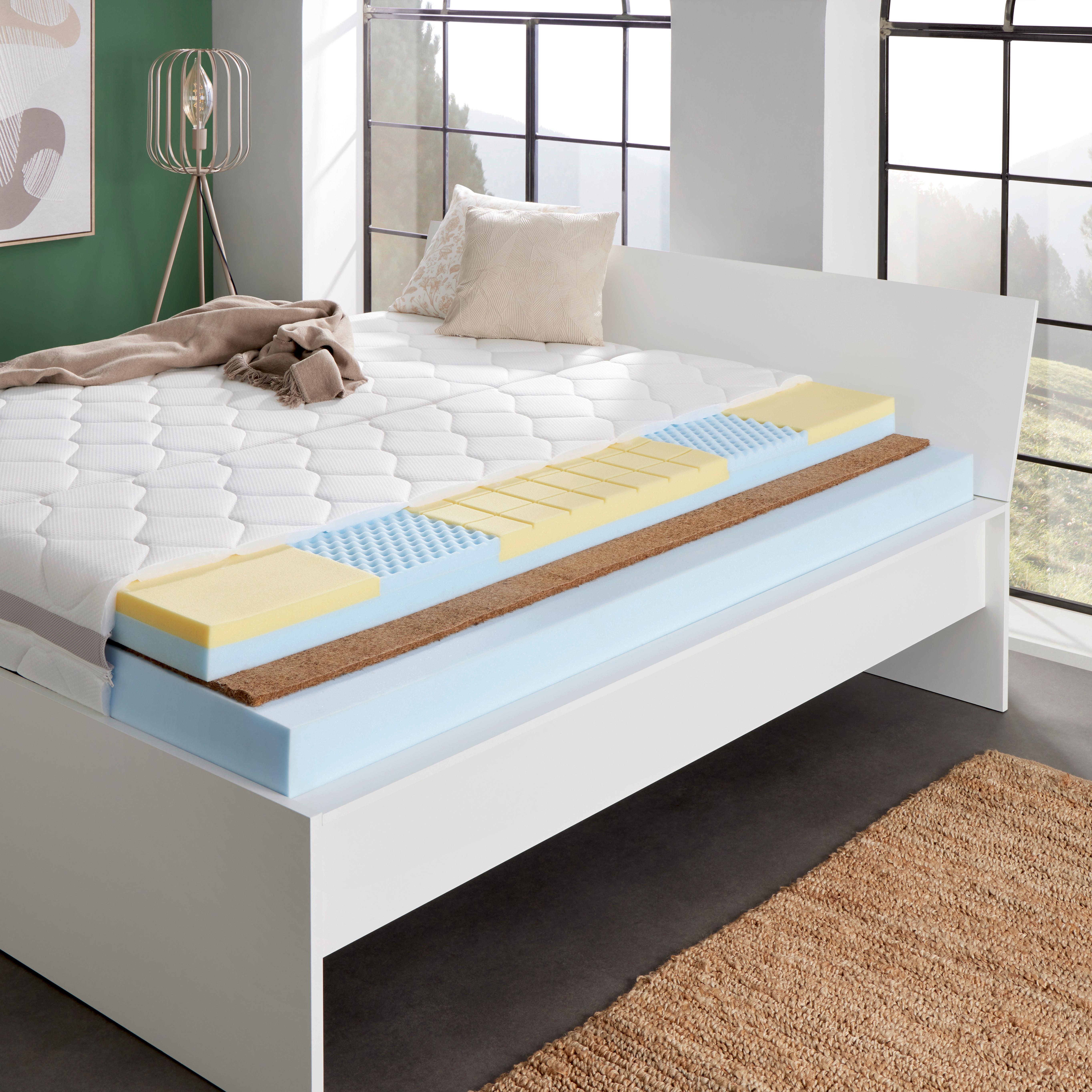 Viscomatratze Femina Nova H4, Lf: 80x200 cm - Weiß, Textil (80/200cm) - Primatex Deluxe