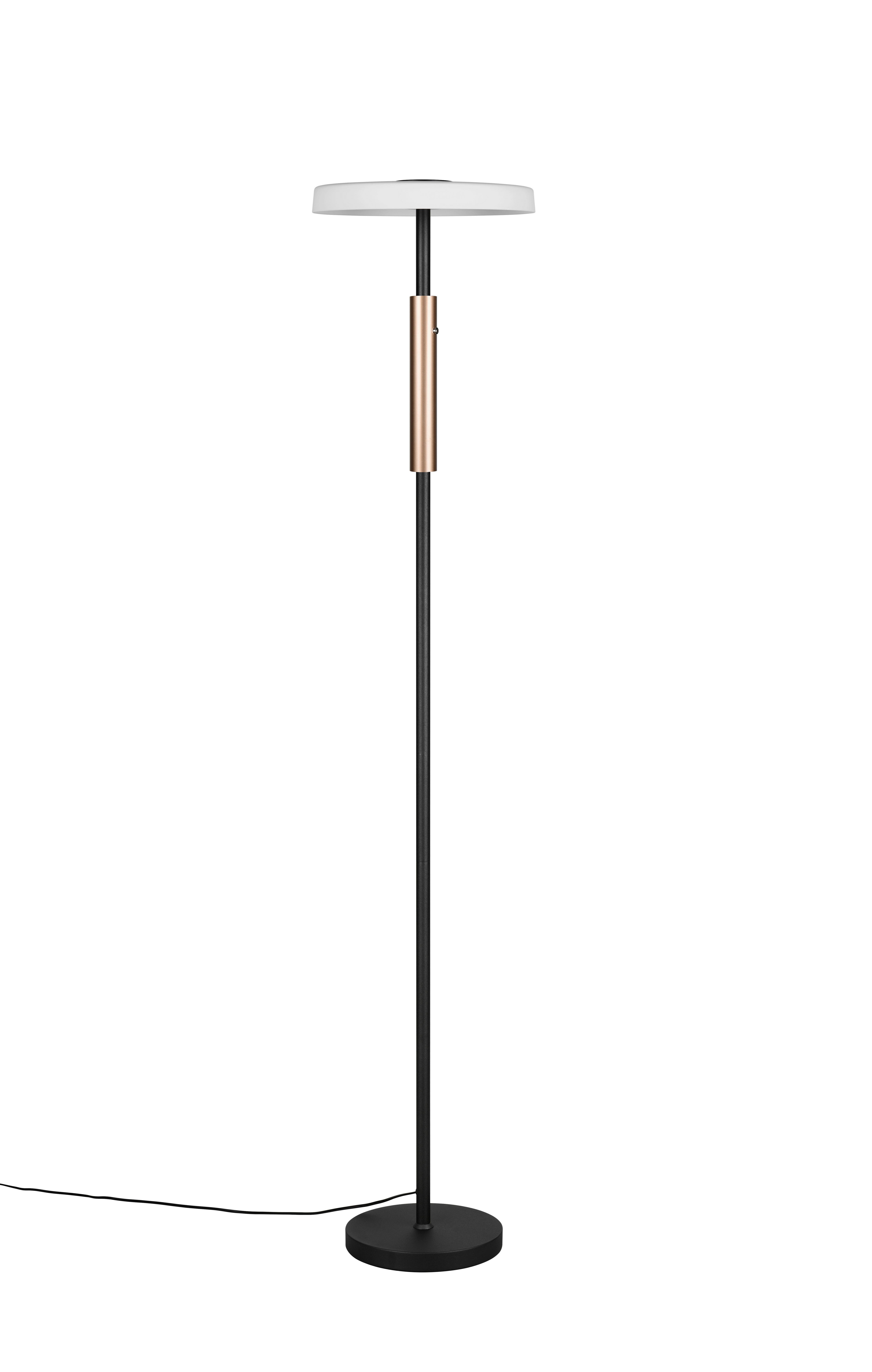 LED-Stehleuchte 454910165 Celeste - Braun/Weiß, Design, Glas/Metall (33/160cm) - Trio Leuchten