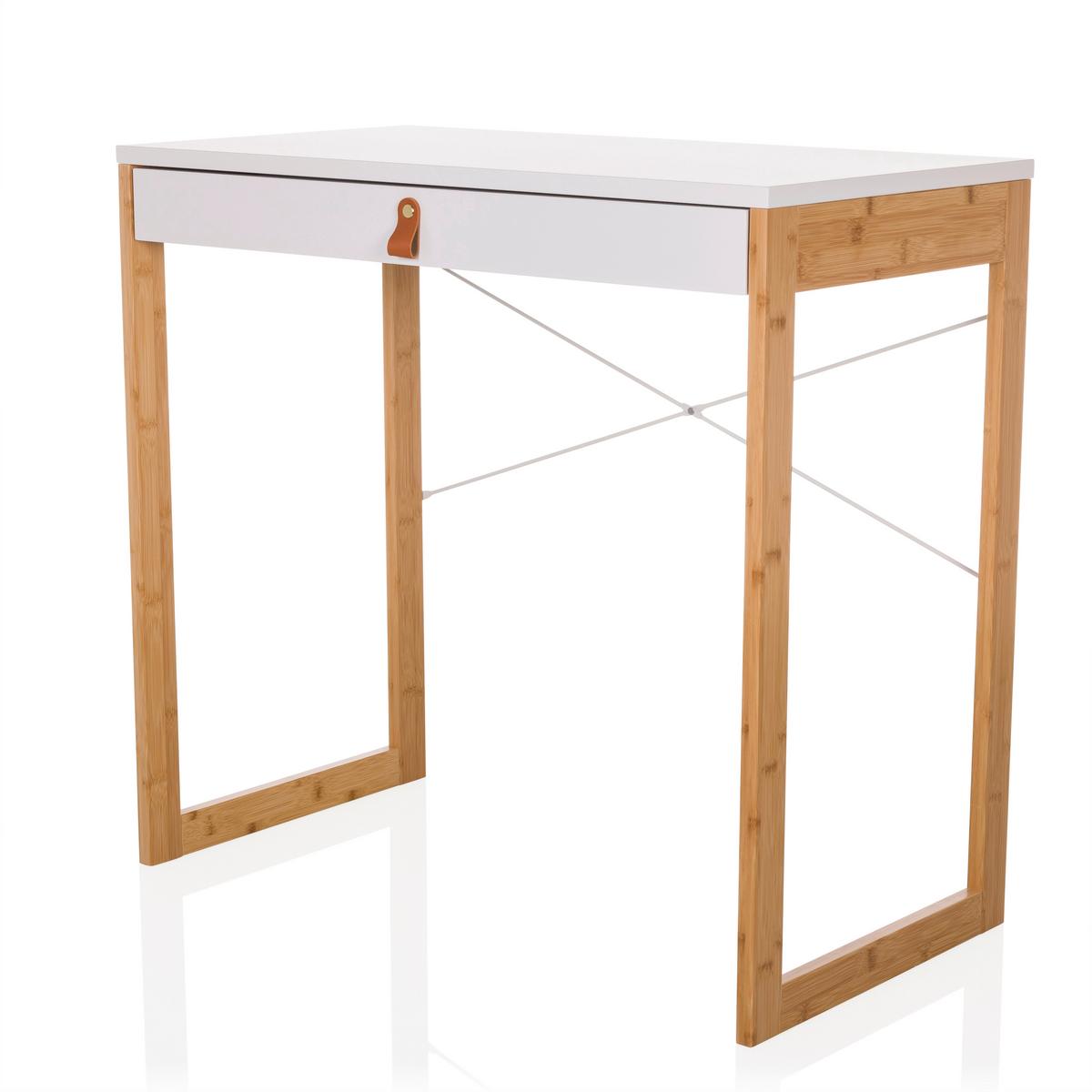 Schreibtisch Weiß B: 80 cm - Weiß, MODERN, Holz/Holzwerkstoff (80/75/42cm) - MID.YOU