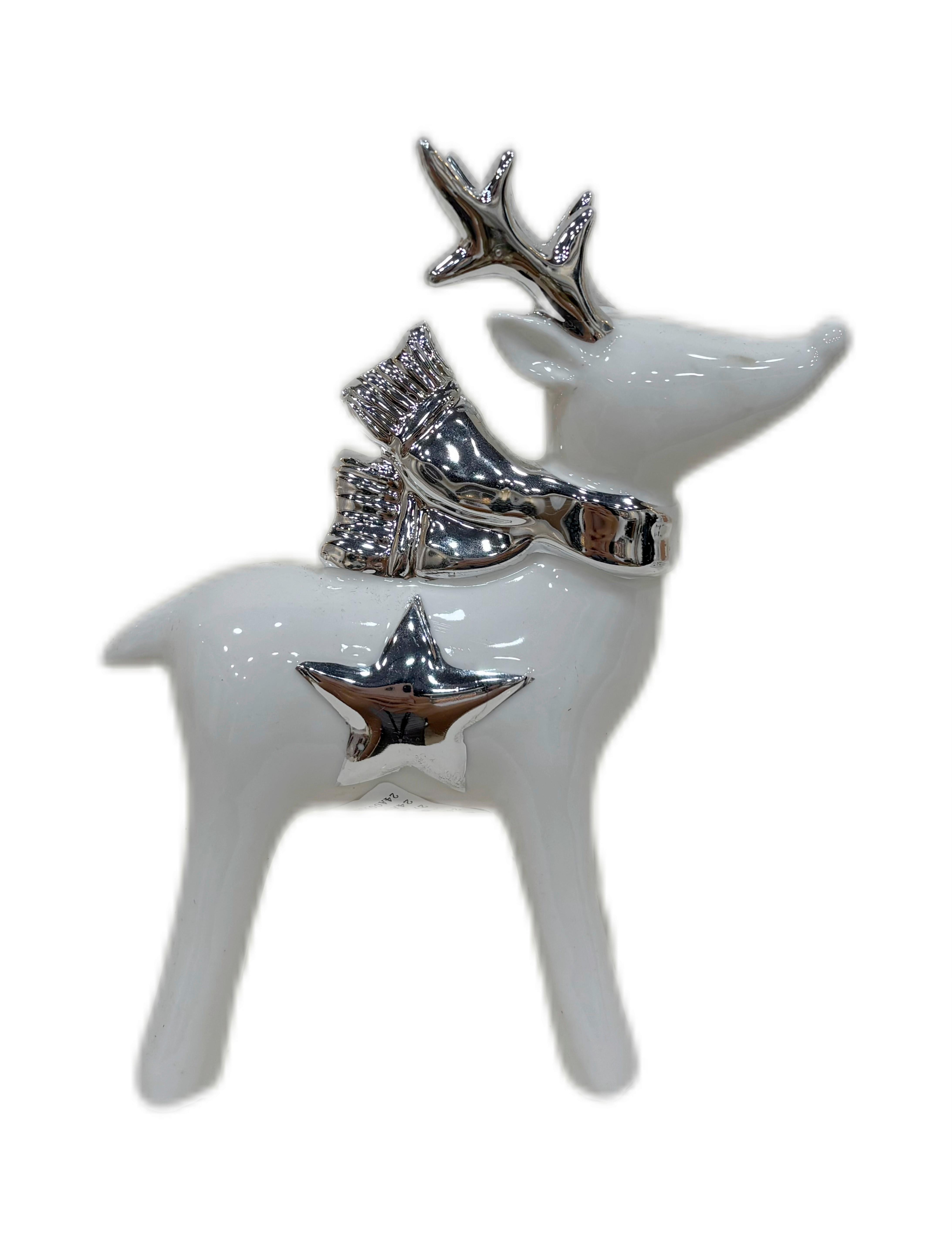 Vánoční figurka LILU 2 - bílá, Konvenční, keramika (14/6,5/17,5cm) - Mömax