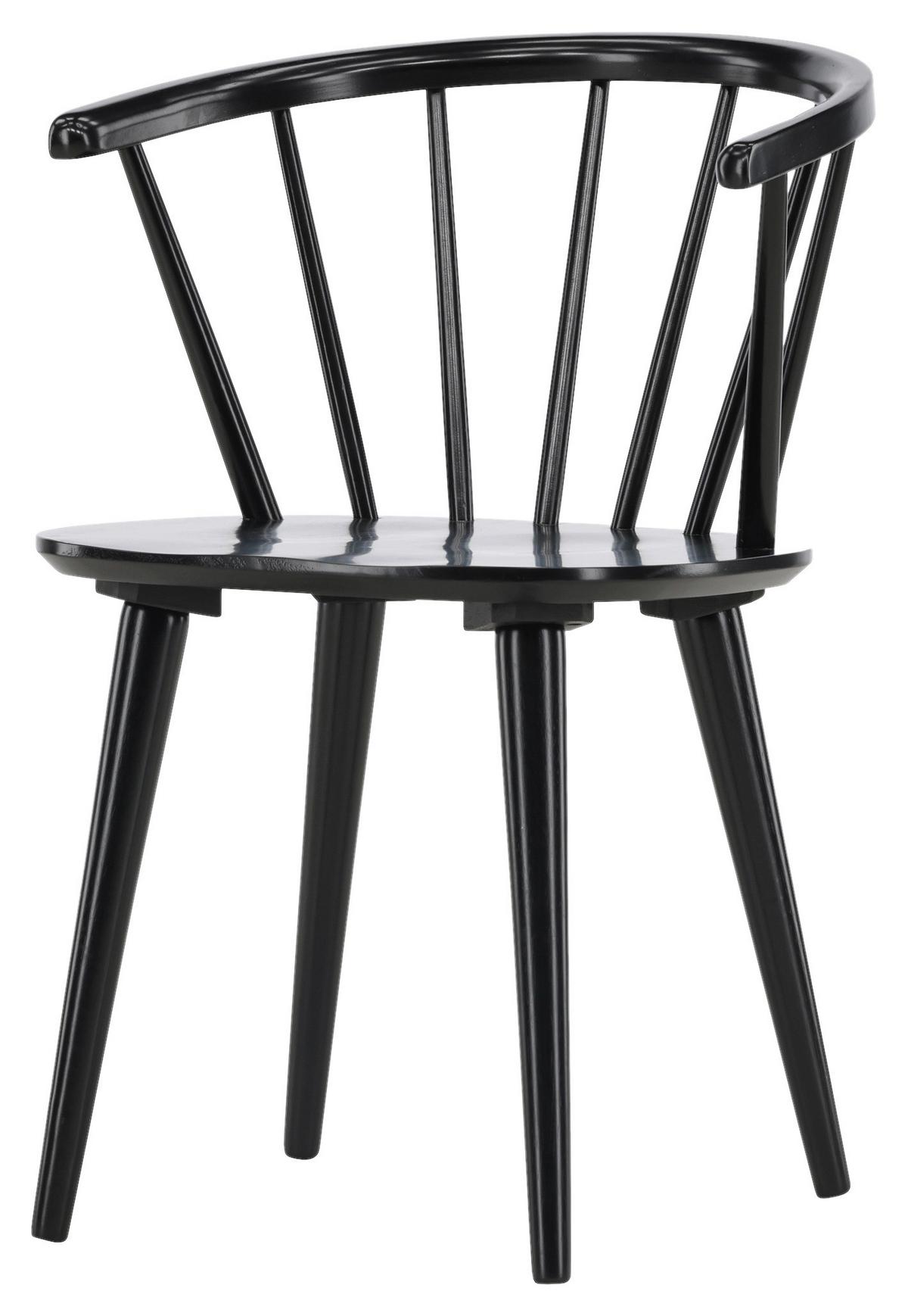 Stuhl-Set Bobby - Schwarz, Design, Holz (55/75/53cm) - Livetastic