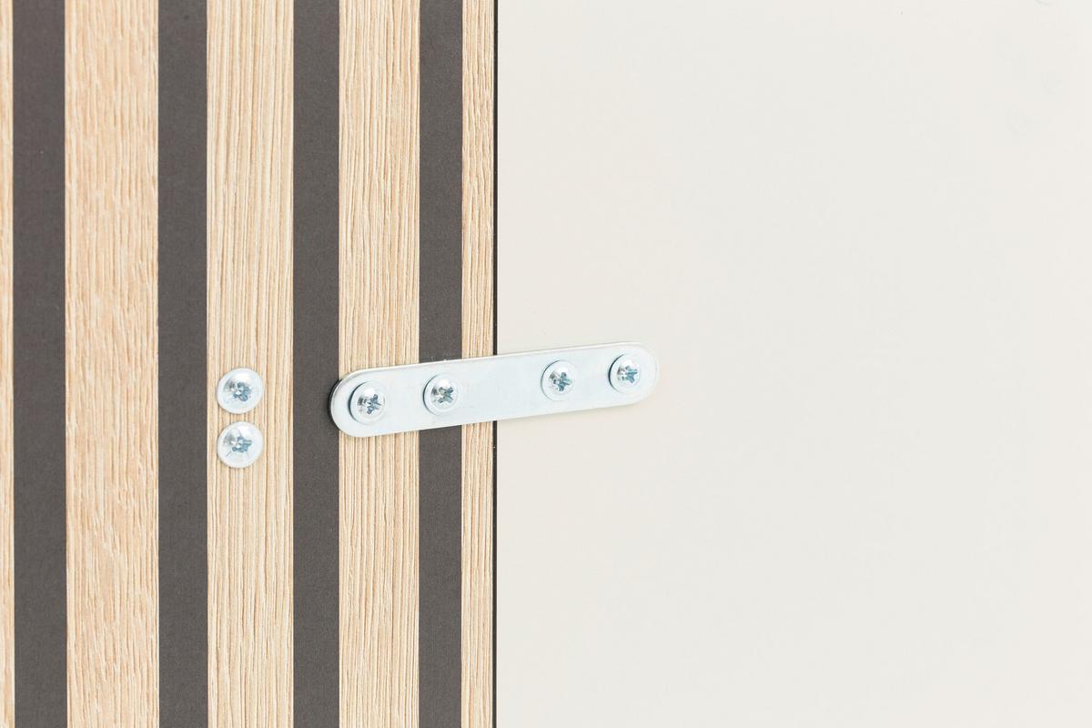Garderobenpaneel Alexa 245+490 - Eichefarben/Beige, Design, Holzwerkstoff (73,5/109/2,6cm) - MID.YOU