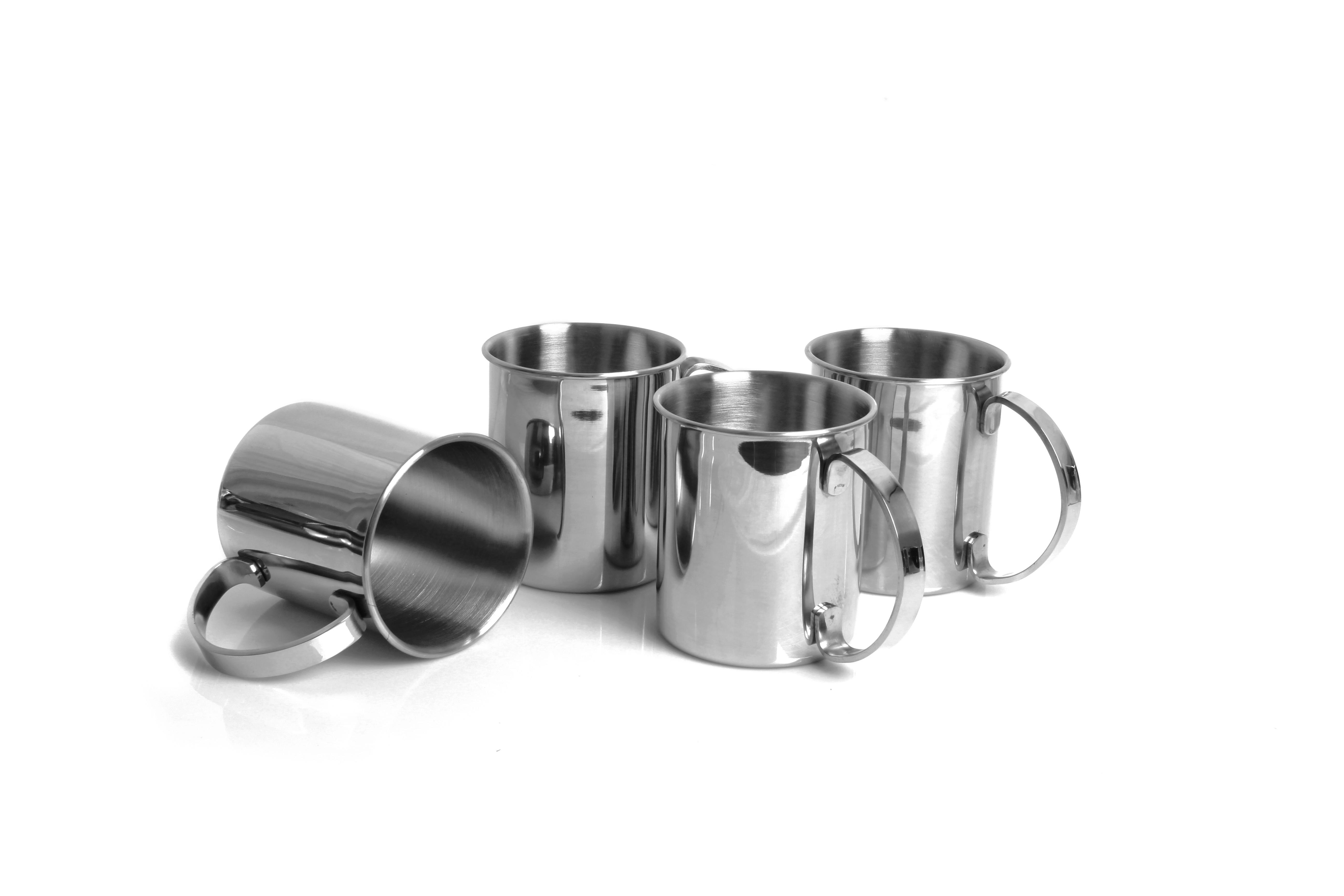 Becherset Ew-Mm-1005 - Silberfarben, Basics, Metall (16.2/11.4/11.3cm) - Echtwerk