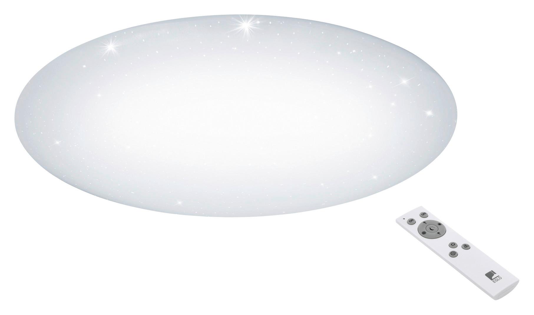 LED-Deckenleuchte Giron-S Ø 76 cm mit Fernbedienung - Weiß, MODERN, Kunststoff/Metall (76/8,5cm)