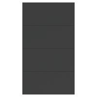 Schwebetür-erweiterung Unit F. Normalhöhe B: 115 Cm Anthrazit - Anthrazit, MODERN, Holzwerkstoff - Ondega