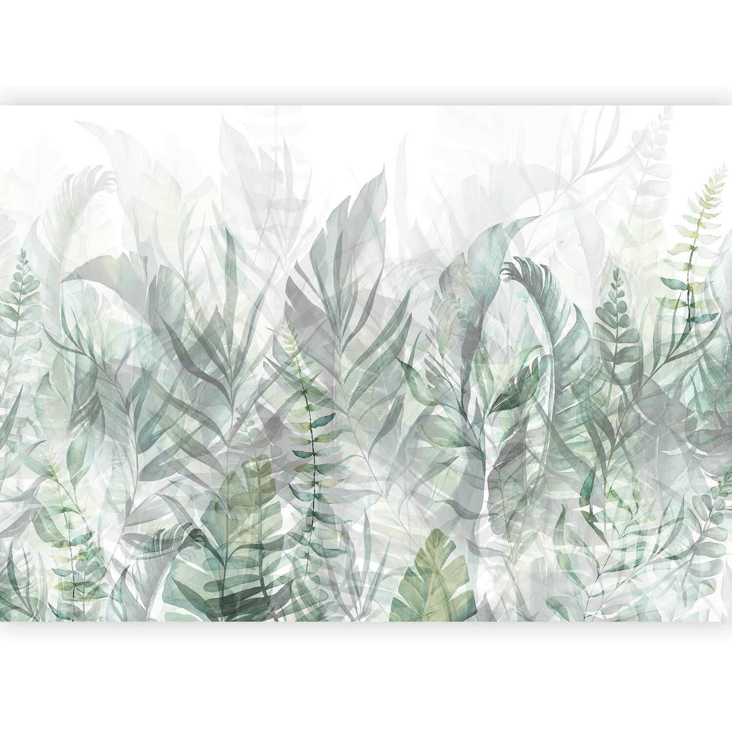 FOTOTAPETE Mintgrün, B/H: 450x315 cm - Grau/Mintgrün, LIFESTYLE, Textil (450/315cm) - Artemide