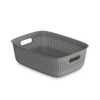 Úložný košík MAJA - CA. 10L - tmavosivá, Modern, plast (39/29/13cm) - Mömax