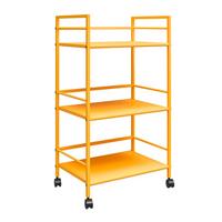 Servierwagen Cache Gelb B: 43 cm - Gelb, Design, Kunststoff/Metall (43/77/29cm) - MID.YOU