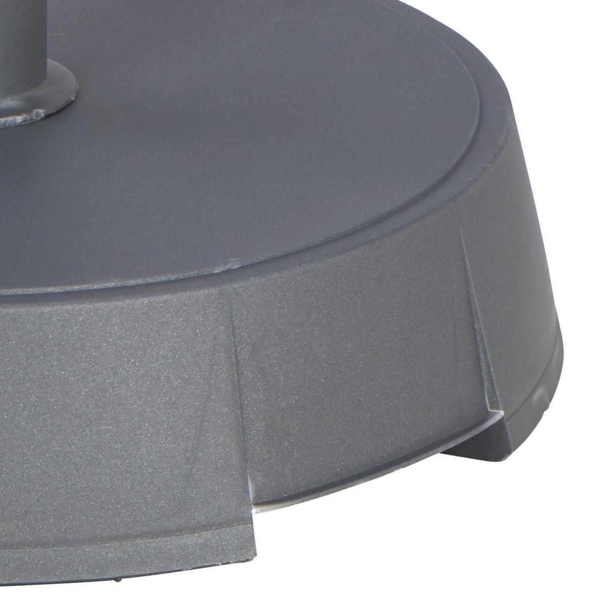 Schirmständer Kunststoff/Beton für DM 2,1-5,4 cm Hubert - Anthrazit, Basics, Kunststoff (40/34cm)