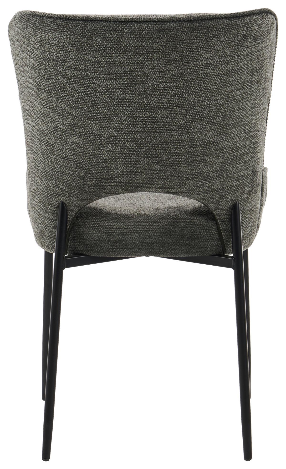 Židle Johanna, zelená - šedá/černá, Moderní, kov/textil (49/84/60cm) - Mömax