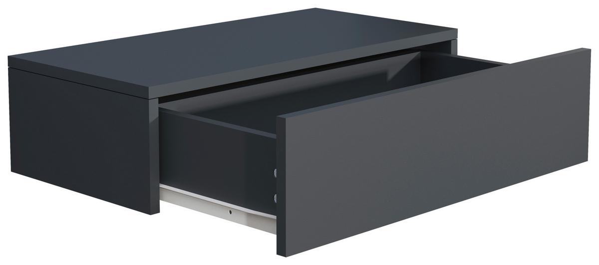 Nachtkästchen USAl M B: 60 cm Anthrazit - Anthrazit, MODERN, Holzwerkstoff (60/15/30cm) - MID.YOU