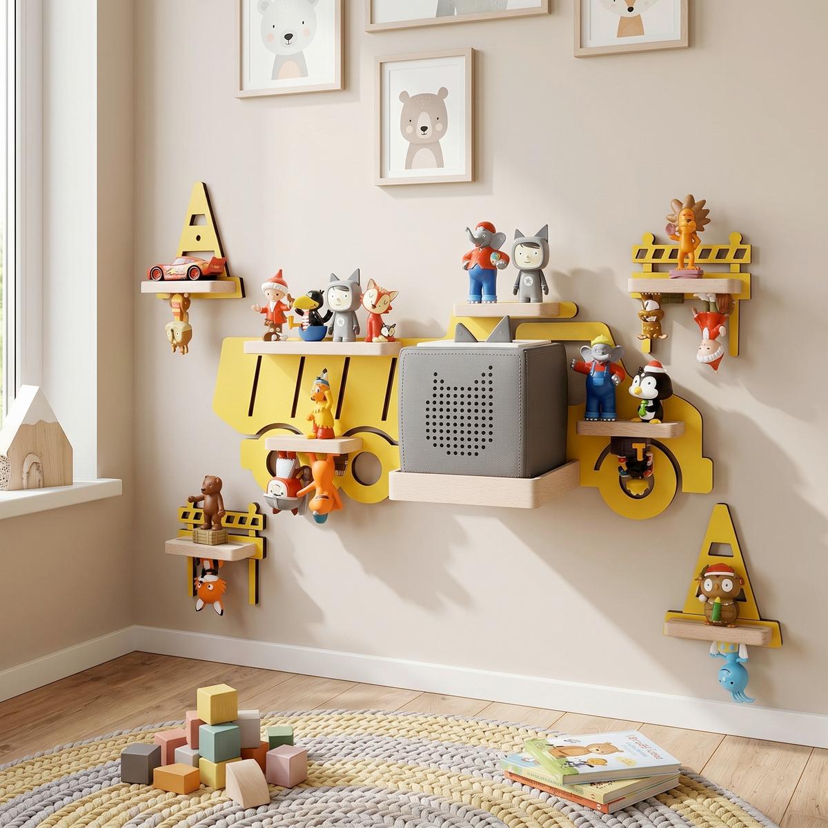 Kinderregal Boarti Gelb B: 44 cm - Gelb, MODERN, Holzwerkstoff (44/40/19cm) - Livetastic