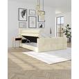 Boxspringbett mit Topper und Bettkasten 180x200 cm Medino - Champagner, KONVENTIONELL, Holz/Holzwerkstoff (180/200cm) - Luca Bessoni