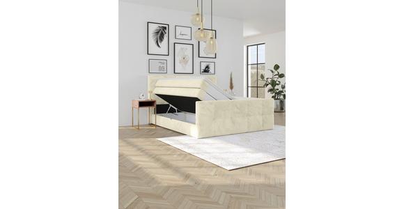 Boxspringbett mit Topper und Bettkasten 180x200 cm Medino - Champagner, KONVENTIONELL, Holz/Holzwerkstoff (180/200cm) - Luca Bessoni
