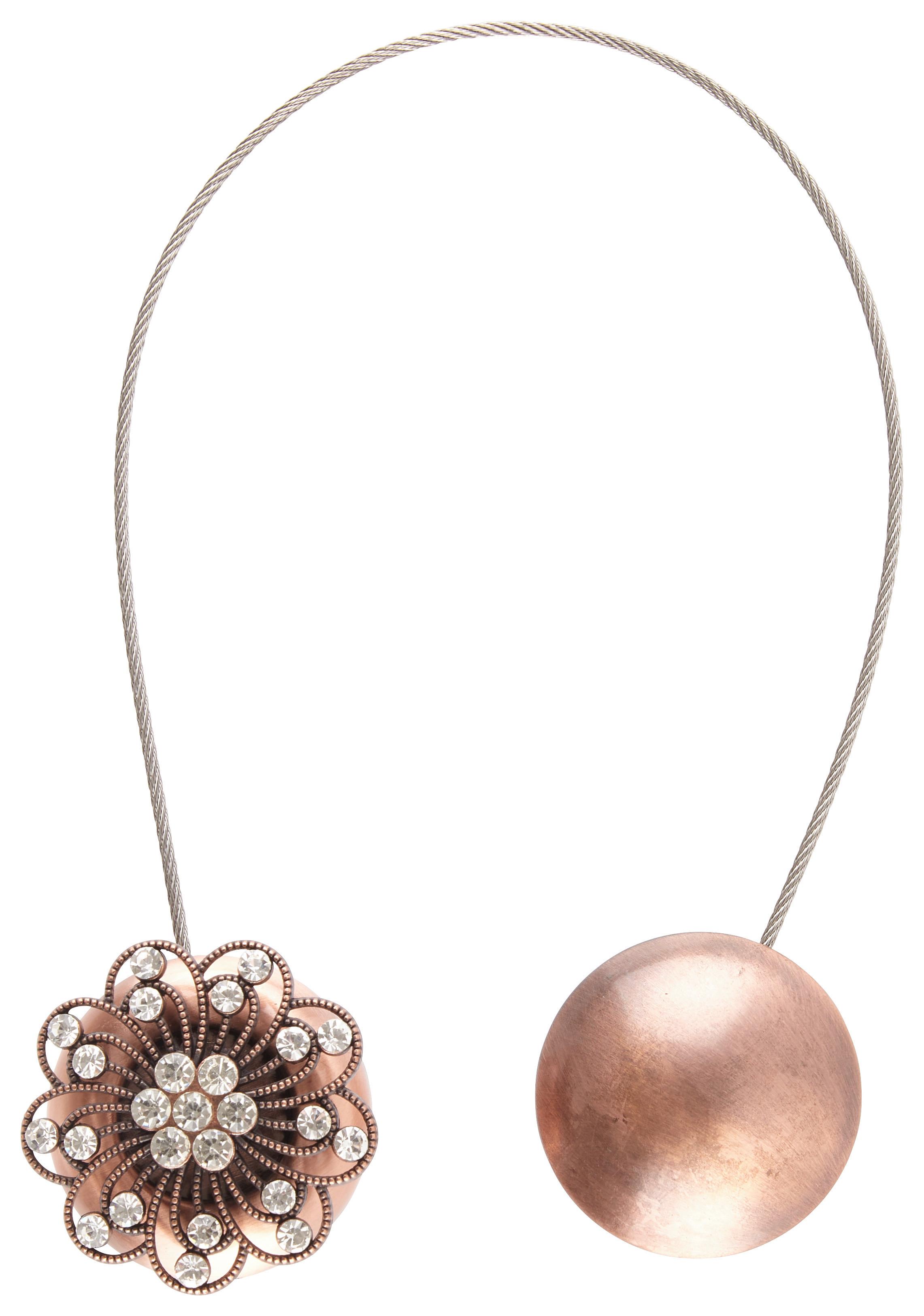 SPONA NA ZÁVES SPARKLES - bronzová, Romantik / Landhaus, kov (4cm) - Modern Living