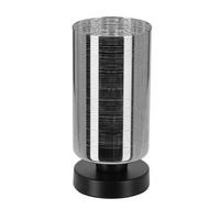 TISCHLEUCHTE 41-53893 - Chromfarben/Schwarz, Basics, Glas/Metall (12/12/25cm)