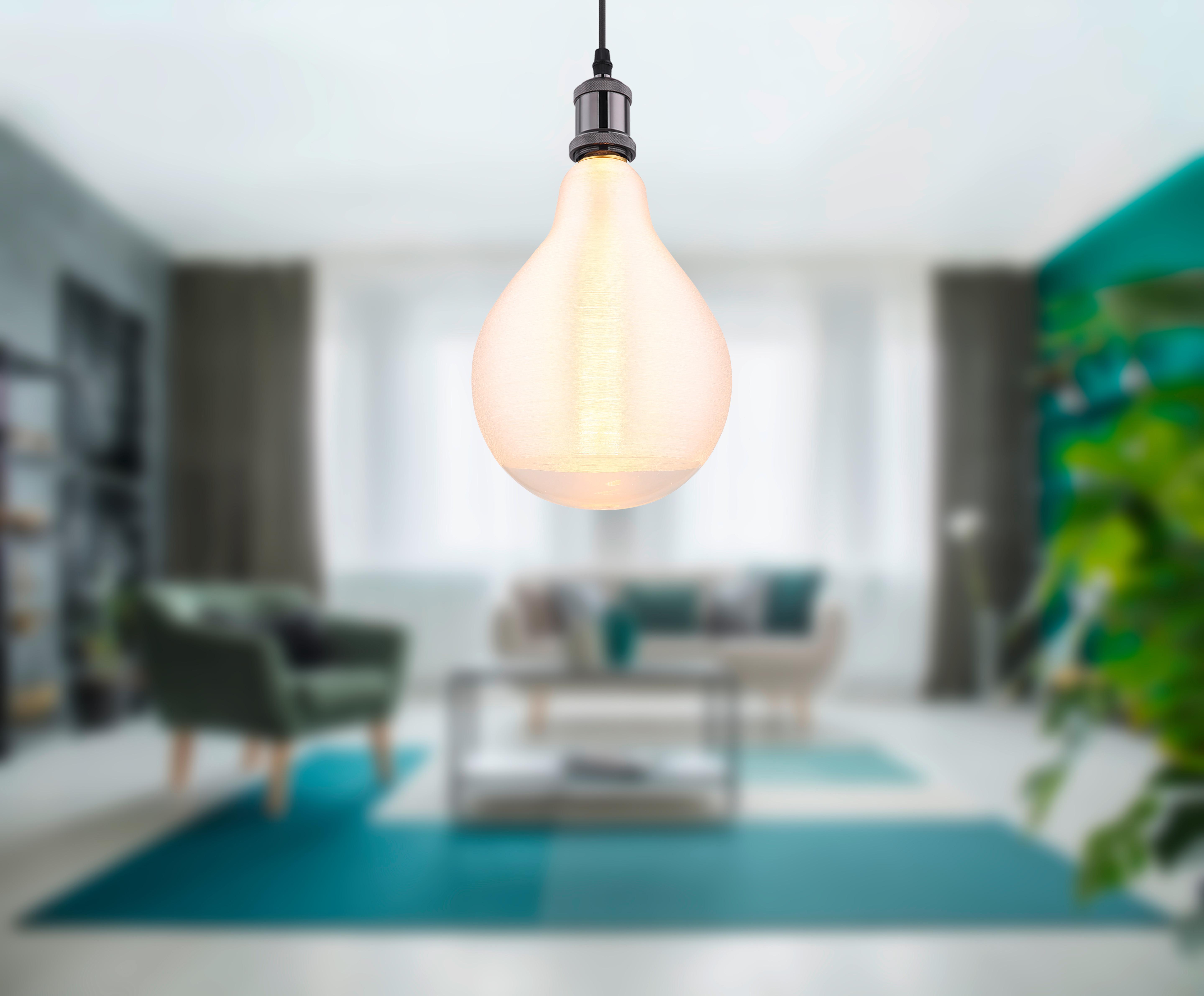 LED-Leuchtmittel 11537 - Klar/Messingfarben, Basics, Glas/Metall (13/21cm) - Globo