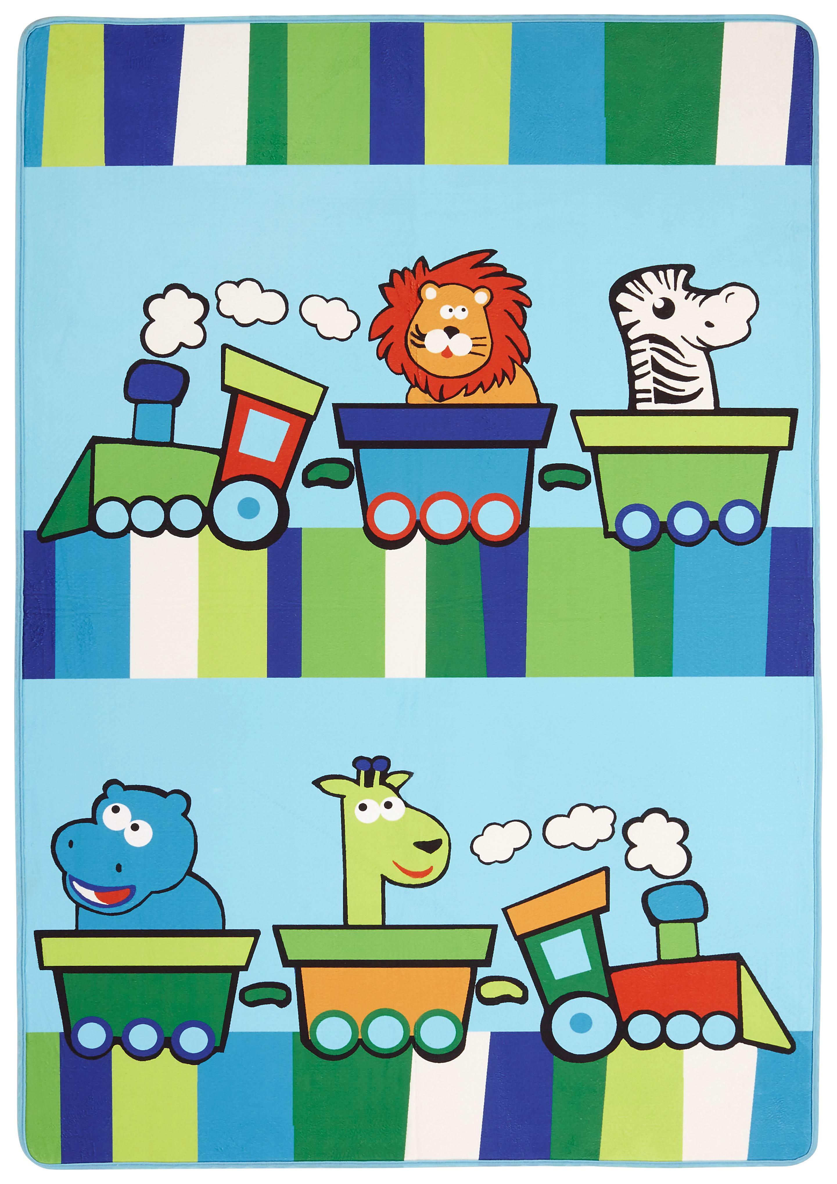 Kinderteppich Lionel 100x150 cm - Blau, Textil (100/150cm) - Luca Bessoni