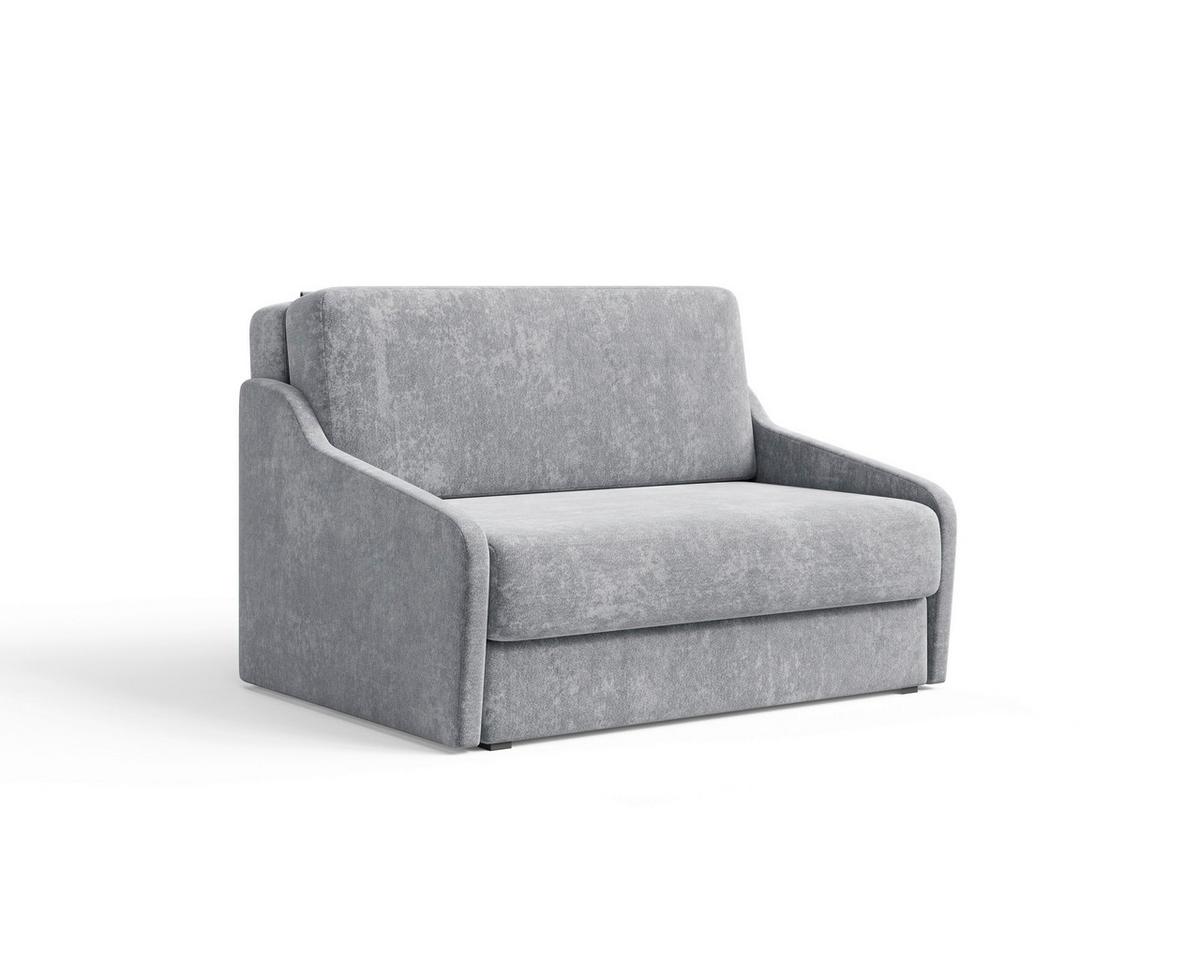 Schlafsofa Fly Grau, B: 136 cm - Schwarz/Grau, Design, Textil (136/86/113cm) - MID.YOU