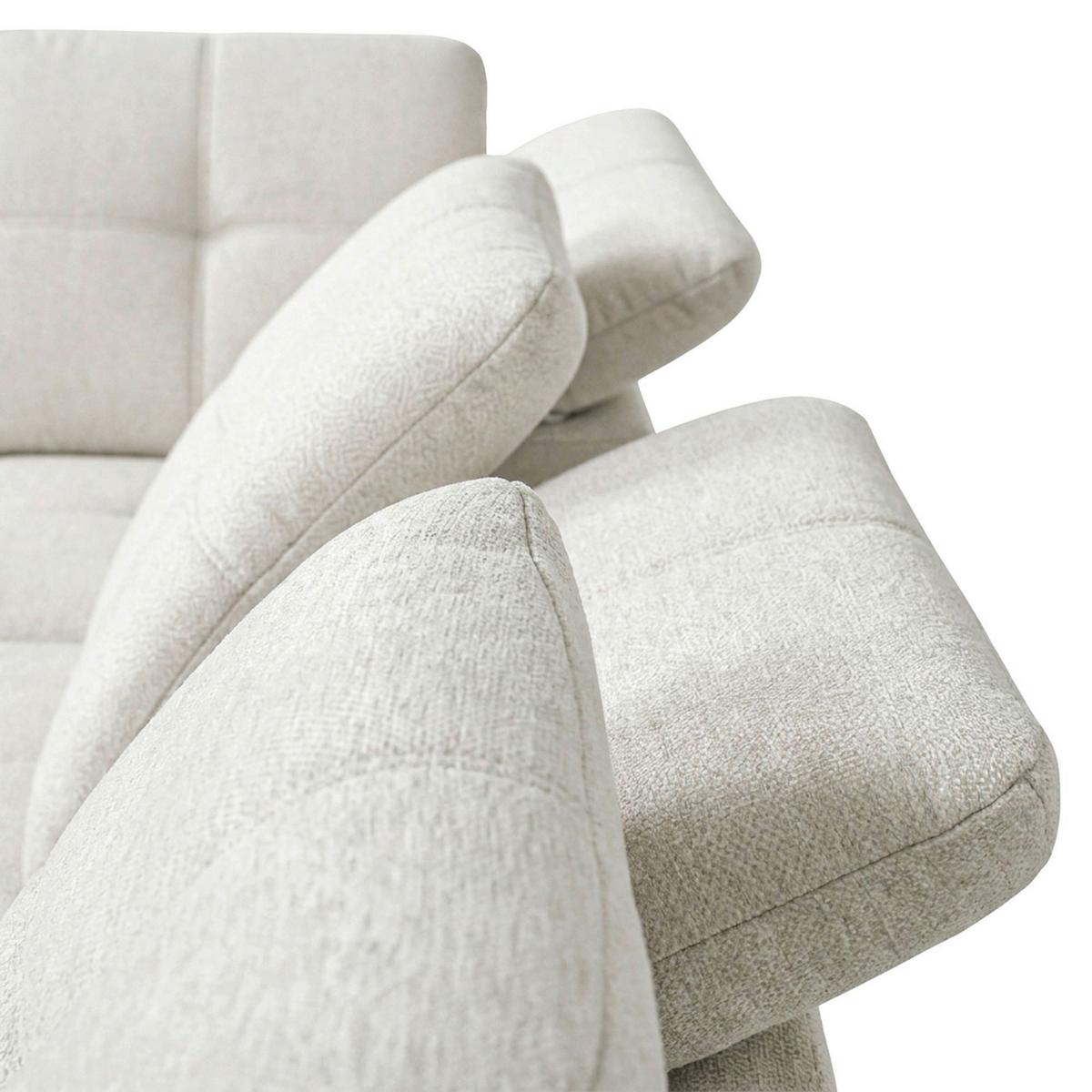 Sedacia súprava SIERRA, ľavá, béžová ženilka - čierna/béžová, Modern, kov/textil (230/364/181cm)